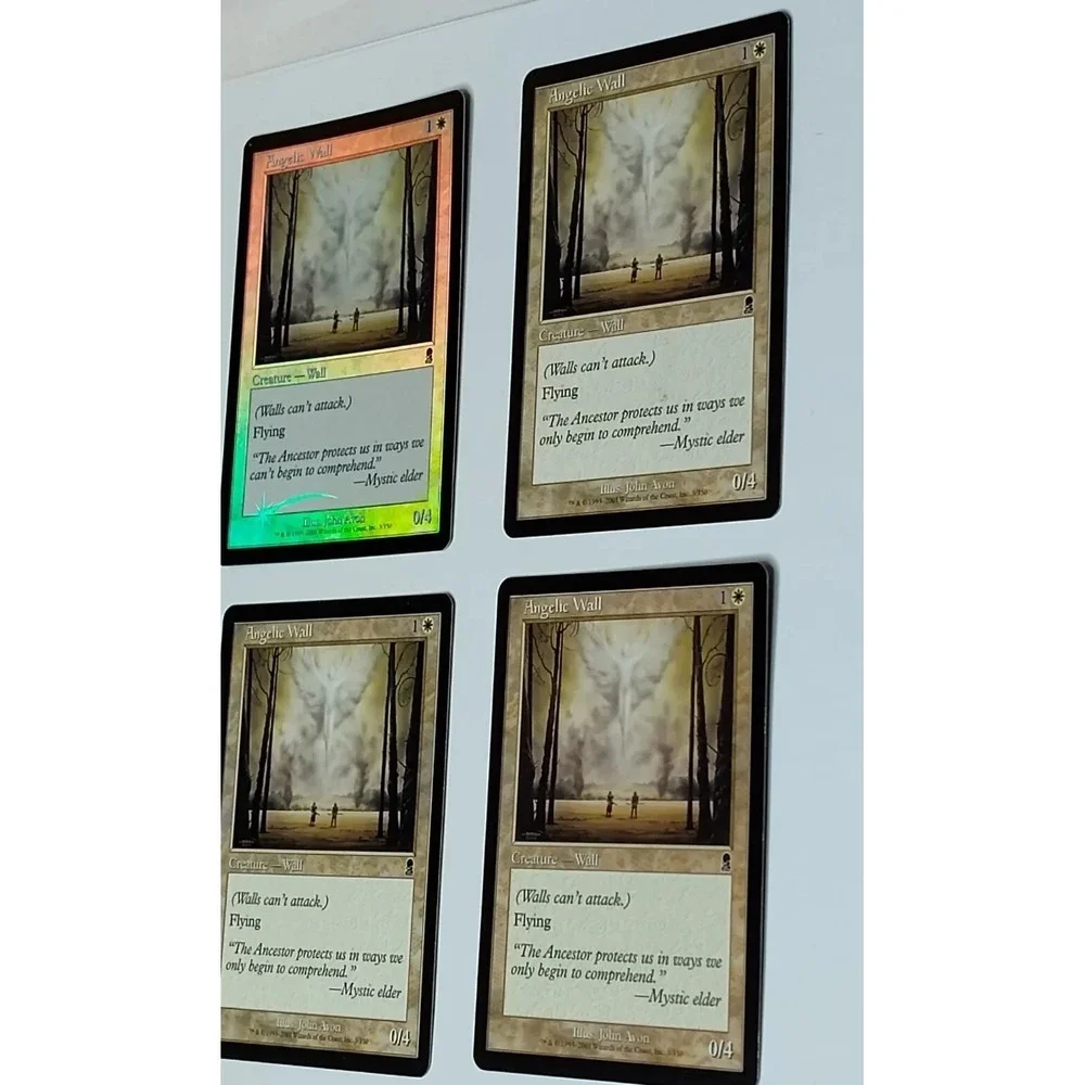 MTG ANGELIC WALL Odyssey 2001 Set-4 +1 FOIL 4 Non-foil Magic SEE BG.5MAA2022.26